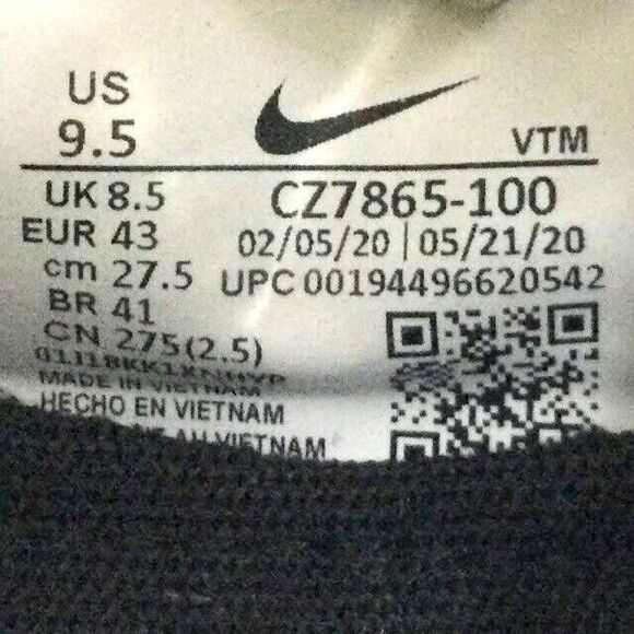 Nike React Phantom Run Flyknit 2-Men Sz 9.5-Crater Gray Running Shoes-CZ7865-100 - Picture 10 of 10